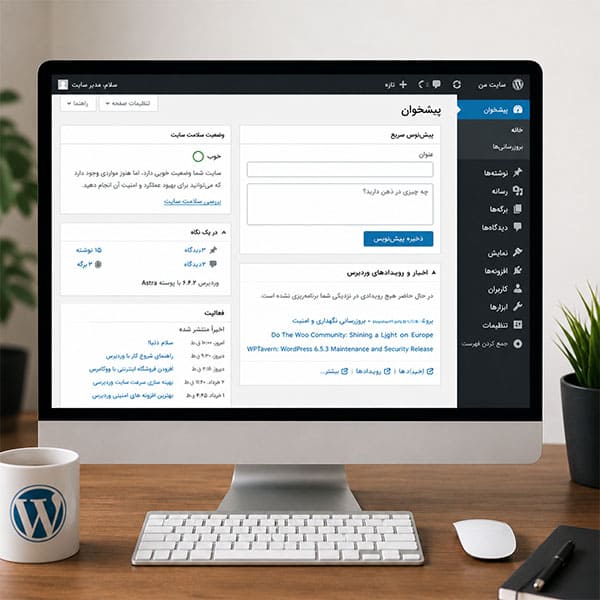 محیط مدیریت طراحی سایت وردپرسی