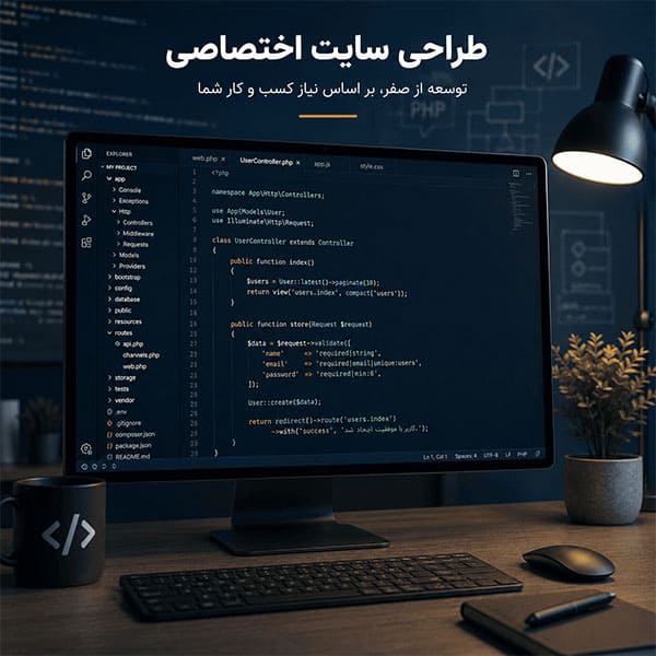 برنامه نویسی طراحی سایت اختصاصی