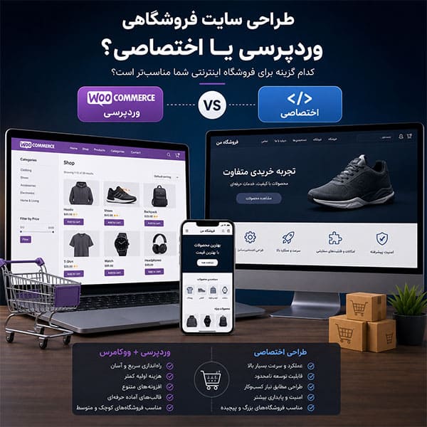 طراحی فروشگاه اینترنتی وردپرسی یا اختصاصی
